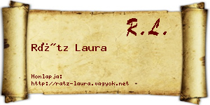 Rátz Laura névjegykártya